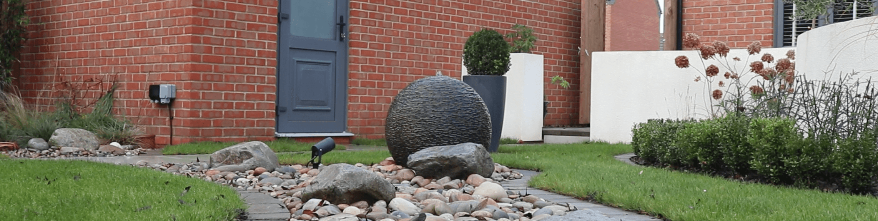 Water feature garden design
