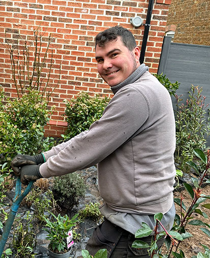 Lewis, Planting Operative at The Garden Project Co.